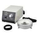 Amscope 80-LED Microscope Ring Light w Heavy-Duty Metal Box and Adapter LED-80M